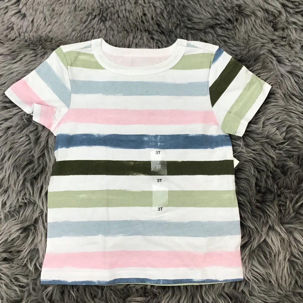 Epic Threads | Boy's T-shirt | White | Stripes | Various Sizes
